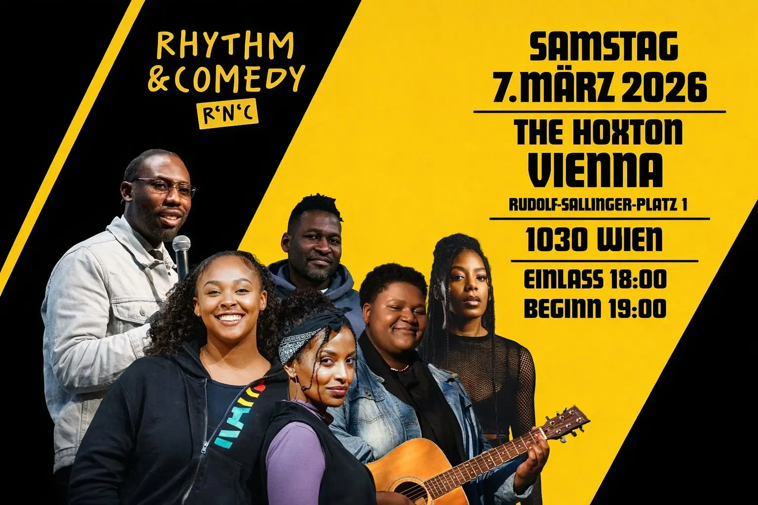 Querformat Event Flyer Wien 07.03.26